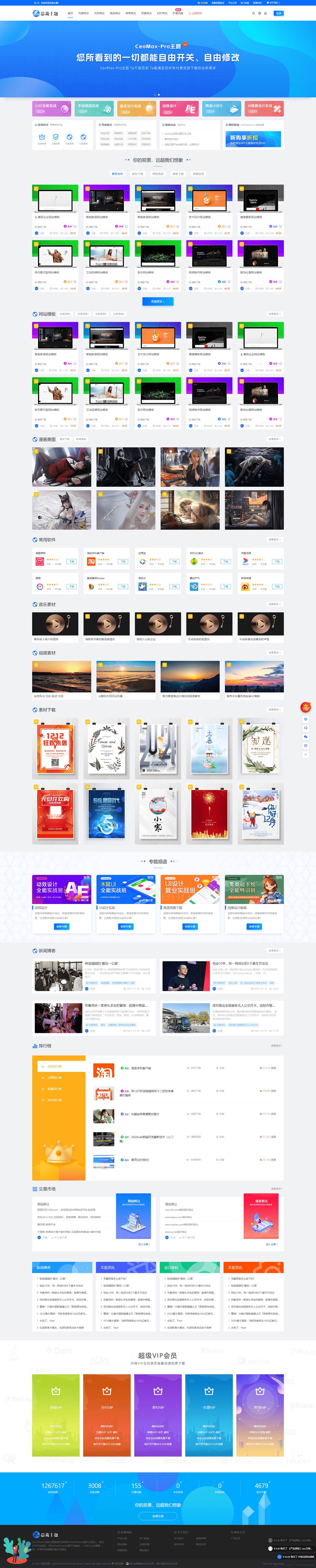 WordPress 资源展示型下载类主题 CeoMax-Pro_v7.6 开心版 第2张