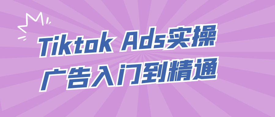 Tiktok广告营销,实战入门，熟练精通 - 格调资源网