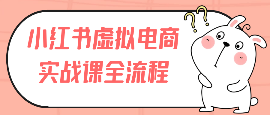 小红书虚拟电商实战课,贴身导师带你玩转全流程 - 格调资源网