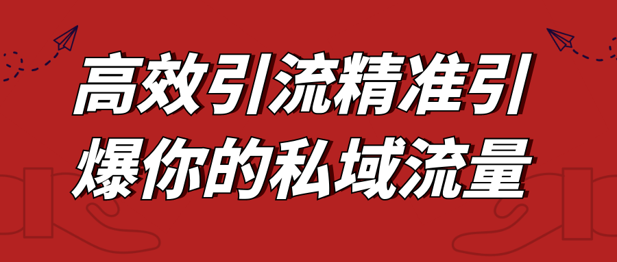 点燃你的私域流量,高效精准引流的秘诀 - 格调资源网