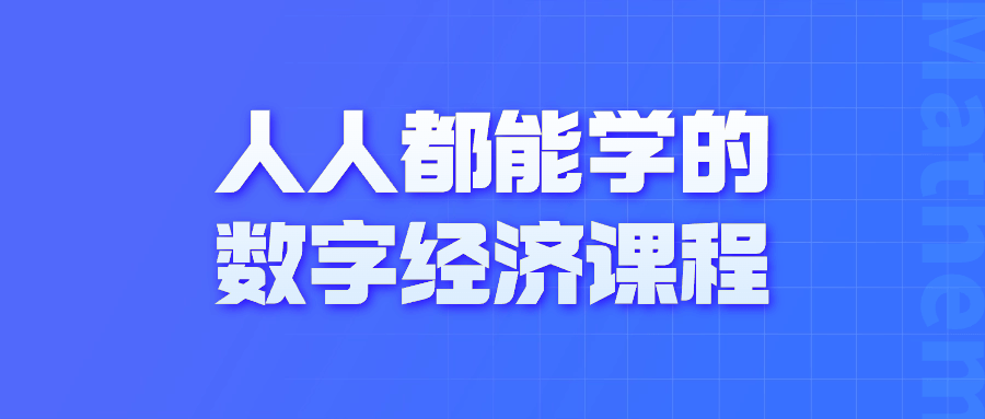 每个人都能轻松学会的数字经济课程 - 格调资源网